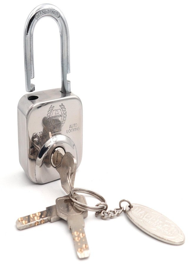 Harrison Padlocks/Square Padlock 52mm 12 Pin with 3 Computerised Keys CX-1000-0594 Pack of 1/ Mild Steel Material/Stainless Steel Finish/Padlocks, Locks, Locks for Main Door, Locks for Home - Image 4
